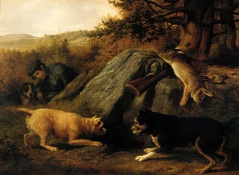 Die Kaninchenjäger, 1850