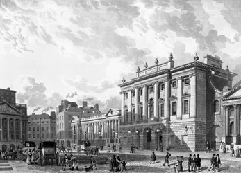 Die Bank von England, graviert von D. Havell