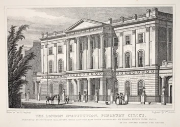 Die London Institution, Finsbury Circus, aus 