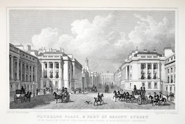 Waterloo Place und ein Teil der Regent Street, aus 