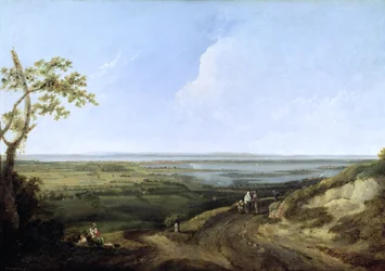 Blick auf Portsmouth vom Portsdown Hill