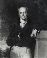 Porträt des hochverehrten Charles Grey, Earl Grey (1764-1845) graviert von J. Cochran