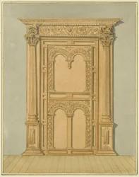 Geschnitztes Eichenportal, 6 Redcliffe Street