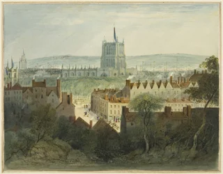 Die Kathedrale, College Green und College Street