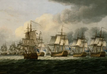 Die Schlacht von Doggerbank, 5. August 1781, 1834