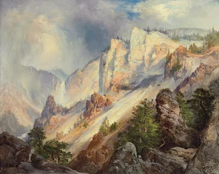 Ein Vorübergehender Schauer im Yellowstone Canyon, 1903