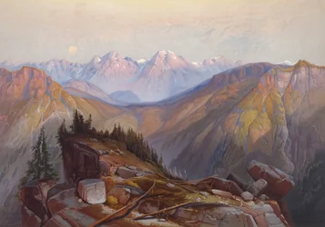Untere Yellowstone-Gebirgskette, vom Yellowstone-Nationalpark aus gesehen