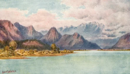 Pitt River und Golden Ear Mountains