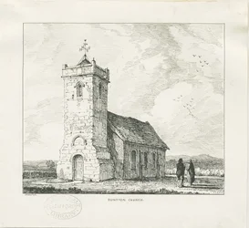 Dunston Kirche: Federzeichnung