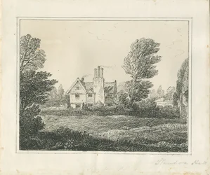 Standon Hall: Feder- und Tuschzeichnung, nd [?Mitte 19. Jh.]