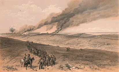Redan und fortgeschrittene Gräben des britischen rechten Angriffs, 1856