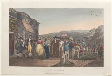 Die Terrasse, aus Poetical Sketches of Scarborough, 1813