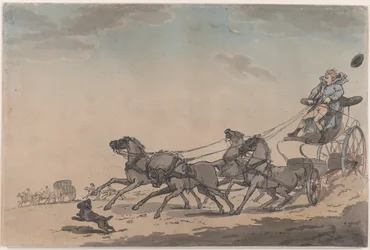 Ein Vierspänner oder die durchgehende Kutsche, 1791-93