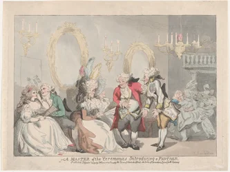 Ein Zeremonienmeister stellt einen Partner vor, 24. November 1795