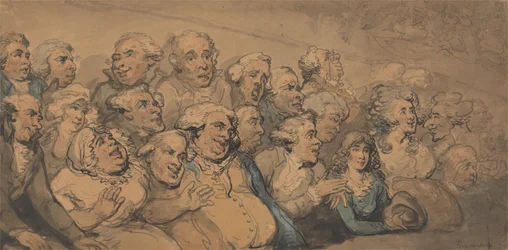 Ein Publikum im Drury Lane Theatre