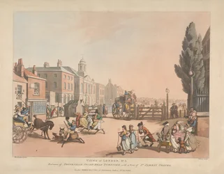 Eingang der Tottenham Court Road Mautstelle (Nr. 3)