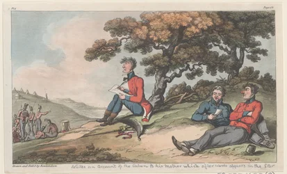 Johnny schreibt seiner Mutter einen Bericht über die Aktion, der später im Star erscheint..., 1815