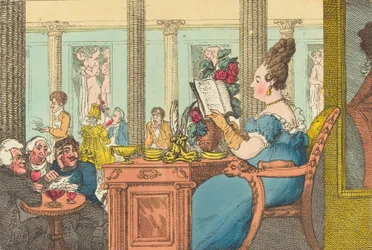 La Belle Limonaudiere im Café des Mille Colonnes, Palais Royal, Paris
