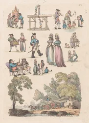 Tafel 5, Umrisse von Figuren, Landschaften und Vieh... für Lernende, 18. Juni 1790