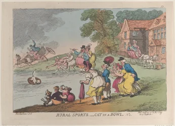 Ländliche Sportarten: Katze in einer Schüssel, 24. April 1811