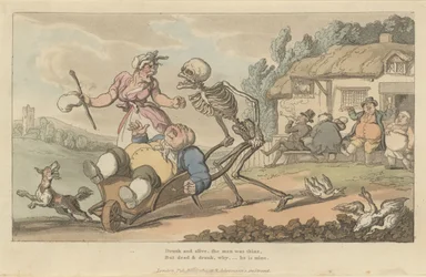 Der Säufer, The English Dance of Death, Platte 12