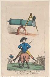 Die wahre Methode, ein Pferd zu sitzen, mathematisch dargestellt, 1809