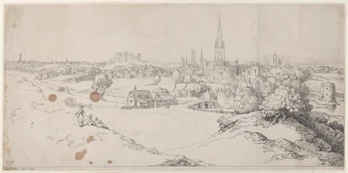 Ansicht von Norwich vom St. James Hill, 1799