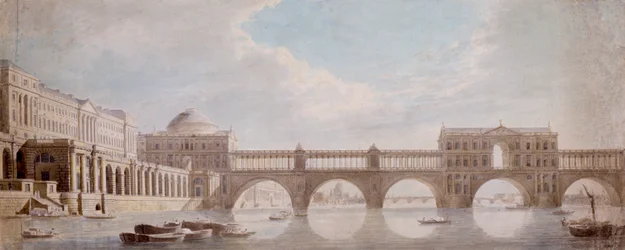 Vorgeschlagenes Design für eine Brücke über die Themse am Somerset House