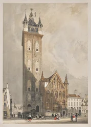 Malerische Architektur in Paris, Gent, Antwerpen, Rouen: Belfried, Gent, Belgien