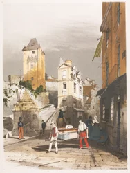 Malerische Architektur in Paris, Gent, Antwerpen, Rouen usw.: Tour de Remy, Dieppe, 1839