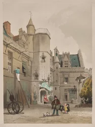 Malerische Architektur in Paris, Gent, Antwerpen, Rouen: Hôtel Cluny, Paris