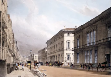 Die Clubhäuser, Pall Mall, 1842