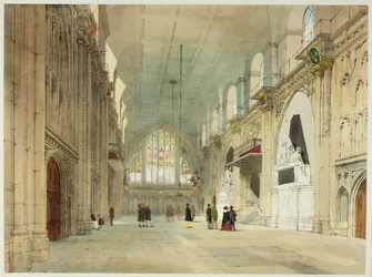 Die Guildhall, Platte 25 aus Original Views of London as It Is