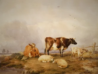 Landschaft und Vieh