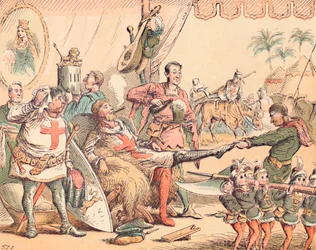 König Richard I. in Palästina, um 1884