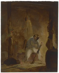 In seiner Höhle
