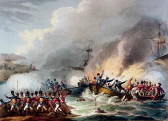 Landung der britischen Truppen in Ägypten, März 1801, 1815