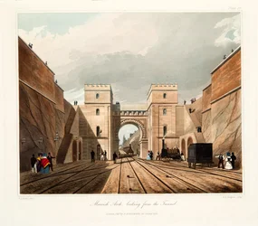 Maurischer Bogen, vom Tunnel aus gesehen, 1831