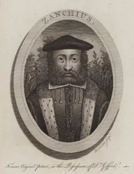Girolamo Zanchi, italienischer protestantischer Reformator (Gravur)