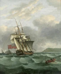 HMS Winterton nähert sich Dover