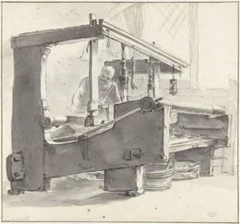Ein Weber bei der Arbeit