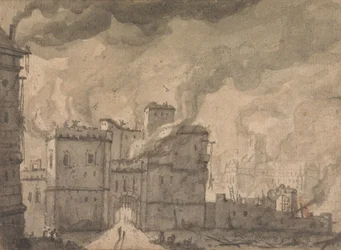 Newgate-Gefängnis, das Feuer von London