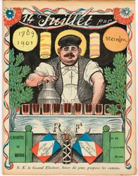 Cover von „Der Butterteller“, satirisch in Farben