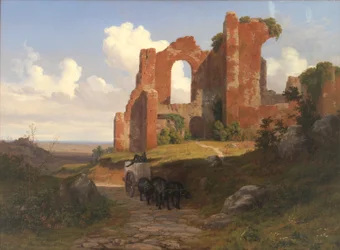 Ansicht der Terme di Caracalla in Rom