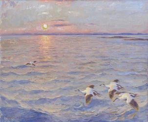 Sonnenuntergang über dem Norwegischen Meer