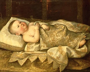Porträt von Prinz Leopold de Medici als Baby