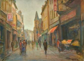 Straße im Regen (Paris)