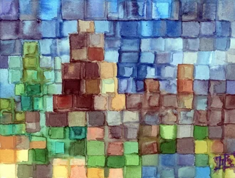 Geometrische Stadtlandschaft