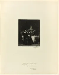 Katharina von Aragon und ihre Zofe, aus Old English Masters