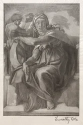 Alte italienische Meister: Die delphische Sibylle, 1890